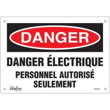 Zenith Safety Products SGM378 - "Personnel Autorisé Seulement" Sign