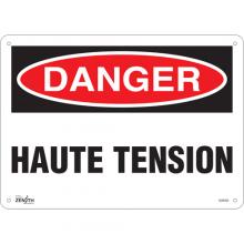 Zenith Safety Products SGM393 - "Haute Tension" Sign