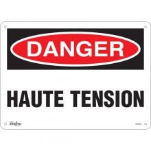 Zenith Safety Products SGM394 - "Haute Tension" Sign