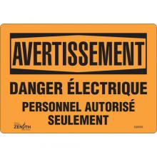 Zenith Safety Products SGM395 - "Danger Électrique" Sign