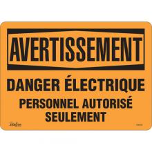 Zenith Safety Products SGM398 - "Danger Électrique" Sign