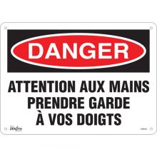 Zenith Safety Products SGM450 - "Prendre Garde À Vos Doigts" Sign