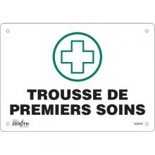 Zenith Safety Products SGM495 - "Premiers Soins" Sign