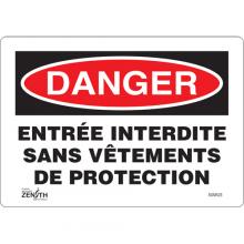 Zenith Safety Products SGM523 - "Entrée Interdite" Sign