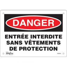 Zenith Safety Products SGM524 - "Entrée Interdite" Sign