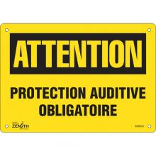 Zenith Safety Products SGM530 - "Protection Auditive Obligatoire" Sign