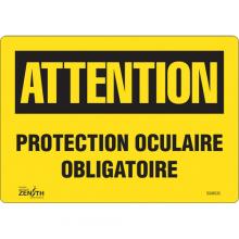 Zenith Safety Products SGM535 - "Protection Oculaire Obligatoire" Sign