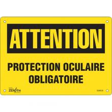 Zenith Safety Products SGM536 - "Protection Oculaire Obligatoire" Sign