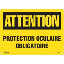 Zenith Safety Products SGM539 - "Protection Oculaire Obligatoire" Sign