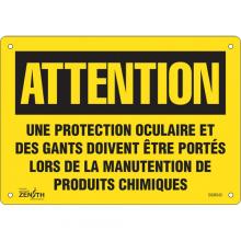 Zenith Safety Products SGM543 - "Protection Oculaire" Sign