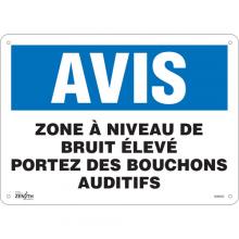 Zenith Safety Products SGM563 - "Portez Des Bouchons Auditifs" Sign