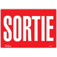 Zenith Safety Products SGM601 - "Sortie" Sign