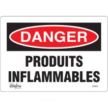Zenith Safety Products SGM631 - "Produits Inflammables" Sign