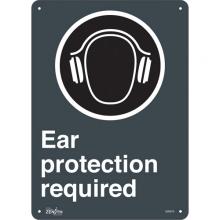 Zenith Safety Products SGM675 - "Ear Protection Required" Sign