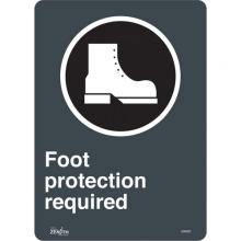 Zenith Safety Products SGM682 - "Foot Protection Required" Sign