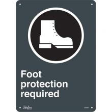 Zenith Safety Products SGM684 - "Foot Protection Required" Sign
