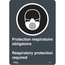 Zenith Safety Products SGM703 - "Protection Respiratoire Respiratory Protection" Sign