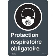 Zenith Safety Products SGM707 - "Protection Respiratoire Obligatoire" Sign