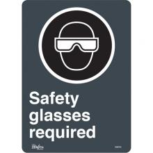 Zenith Safety Products SGM709 - "Safety Glasses Required" Sign