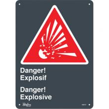 Zenith Safety Products SGM737 - "Explosif/Explosive" Sign