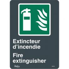 Zenith Safety Products SGM769 - "Extincteur D'Incendie/Fire Extinguisher" Sign
