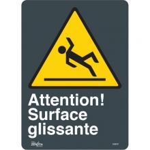 Zenith Safety Products SGM787 - "Surface Glissante" Sign