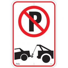 Zenith Safety Products SGP342 - No Parking Tow Away Zone Sign