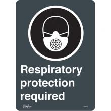 Zenith Safety Products SGQ875 - "Respiratory Protection Required" CSA Safety Sign