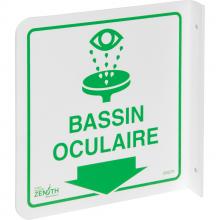 Zenith Safety Products SHG579 - SIGN,PROJ,8"X8" 90D,FR,"BASSIN OCULAIRE"