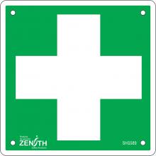 Zenith Safety Products SHG589 - SIGN 6" SQUARE FIRST AIDPICTO, ALUM