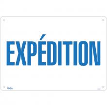 Zenith Safety Products SHG603 - SIGN 14"X20"  EXPEDITION, BLEU/BLANC,AL