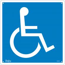 Zenith Safety Products SHG608 - SIGN 12" SQUARE HANDICAPPED PICTO, AL