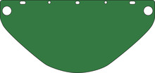 PIP Canada EP919PG/60 - Face shield GREEN Die cut formed visor 9 1/2 X 16 Â½ Polycarbonate 0.60 in /1.5 m