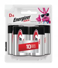 Energizer E95BP-4 - Energizer MAX D Batteries (4 Pack), D Cell Alkaline Batteries