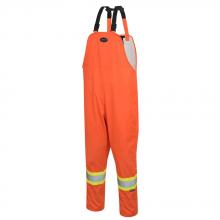 Pioneer V1082350-2XL - "The Rock" 300D Oxford Polyester Bib Pants with PU Coating - Hi-Viz Orange - 2XL