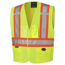 Pioneer V1020160-4/5XL - Hi-Viz Safety Vest w/ Adjustable Sides  - Hi-Viz Yellow/Green - 4/5XL