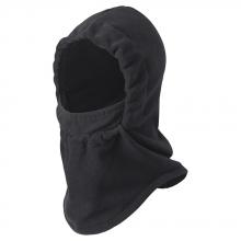 Pioneer V4030370-O/S - Black Single-Layer Micro Fleece Hood with Face Mask - O/S