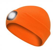 Pioneer V4020950-O/S - Knit Toque w/ LED Headlight Hi-Viv Orange