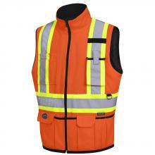 Pioneer V1022450-2XL - Hi-Viz Orange Reversible Insulated Safety Vest - 2XL