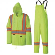 Pioneer V1080160-2XL - Waterproof Lightweight Safety Rain Suit - Yellow/Green - 2XL