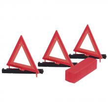Pioneer V6301150-O/S - Safety Warning Triangle -  Red/Orange - 3-pack