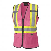 Pioneer V1021150-2XL - Tear-Away Mesh Back Zip Front Safety Vests - Tricot Polyester