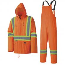 Pioneer V1080150-2XL - Waterproof Lightweight Safety Rain Suit - Orange - 2XL