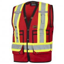 Pioneer V1010130-S - Surveyor's Safety Vests - 150D Woven Twill Polyester