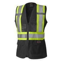 Pioneer V1021260-2XL - Tear-Away Mesh Back Zip Front Safety Vests - Tricot Polyester