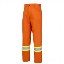 Pioneer V2120610-30x30 - Ultra-Cool Hi-Viz Cotton Safety Pants - Cotton Twill - Orange - 30x30