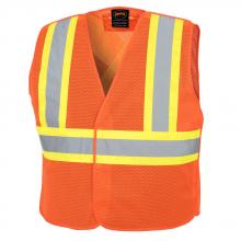 Pioneer V1023860-2XL - Zip Front Safety Vests - Multi Pockets
