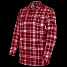 Pioneer V2520610-2XL - Flame-Gard® 100% Cotton Safety Work Shirt - Red Plaid - 2XL