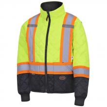 Pioneer V1170160-XXS - Hi-Viz Yellow/Green Quilted Freezer Jacket - XXS