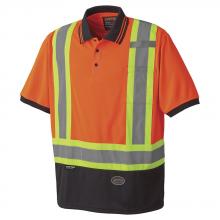 Pioneer V1051350-2XL - Hi-Viz Orange Birdseye Safety Polo Shirt - 2XL